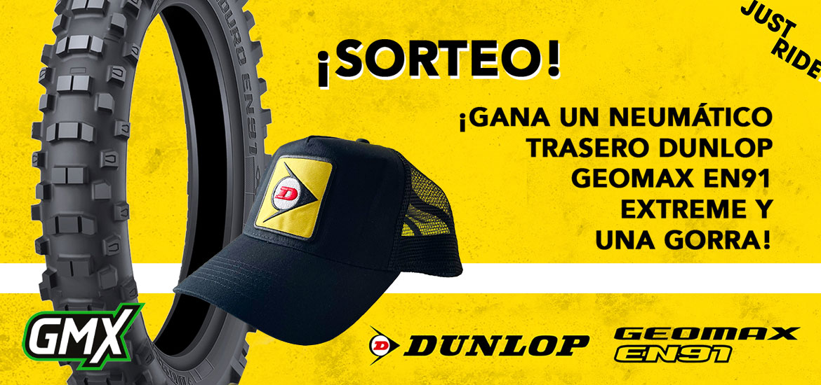 sorteo neumático trasero Dunlop Geomax EN91 Extreme