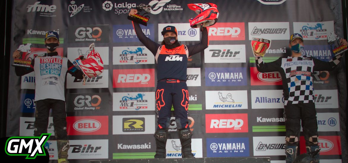 Daniela Guillén 255, el nuevo fenómeno del motocross español, logra podio en San Benito.