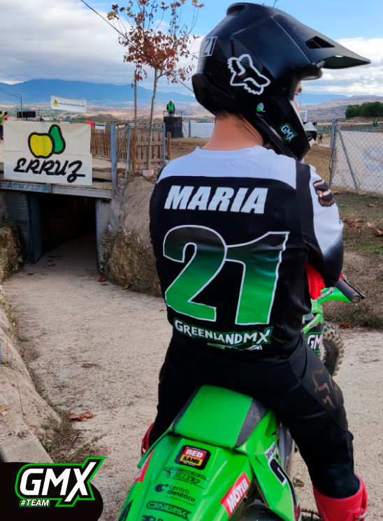 David María, piloto burgalés, en la prueba final del Campeonato de España 2020 de Motocross, MX2