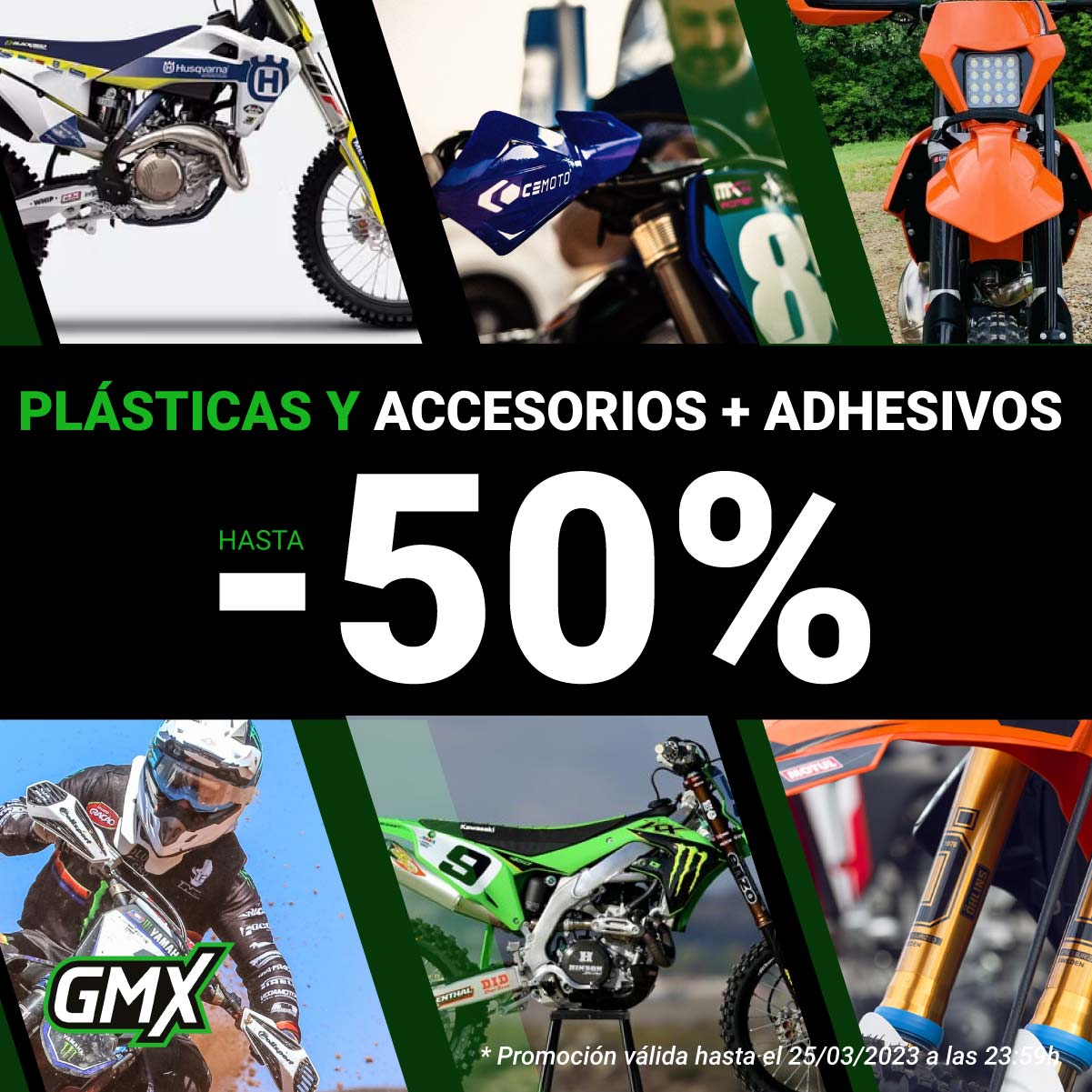 Plásticas y adhesivos: Hasta 45% de descuento en tu tienda off-road favorita