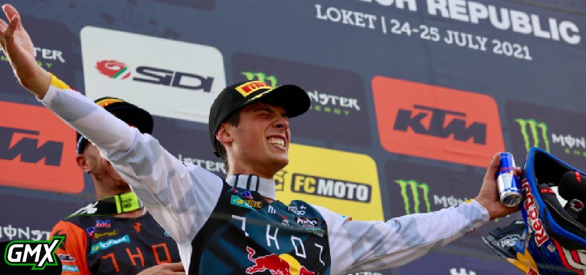 Jorge Prado logra podio en la quinta prueba del MXGP en Loket, República Checa, a sólo 17 puntos del líder.
