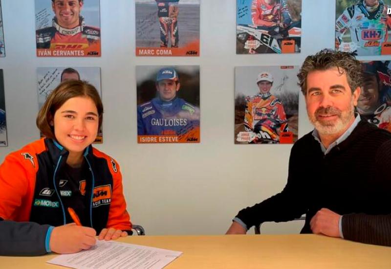 Daniela Guillén firma contrato con KTM España para el Nacional de MX2.